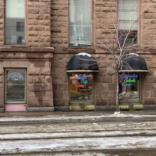 Storefront - door is on the left