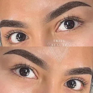 Ombré powder brows