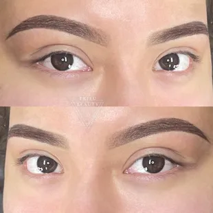 Ombré powder brows