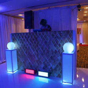 My son&apos;s 17 birthday extravaganza! Dan built a DJ booth. I&apos;m pretty sure there is a pool noodle or something in there!