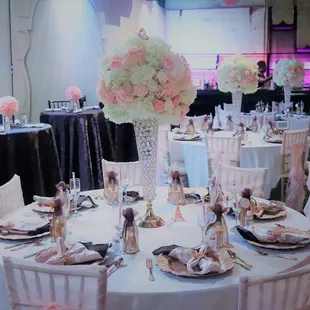 We were on a time limit for set up and Dan organized all the decorations so when we arrived we just put them on the tables. It was awesome!