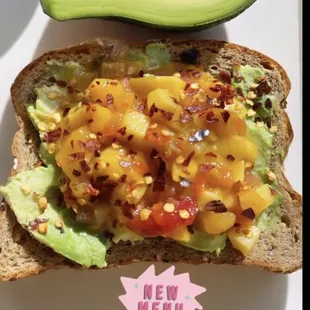 an avocado toast
