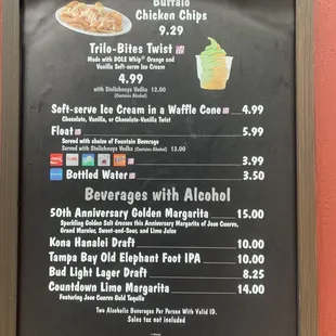 Menu as of 6/3/22