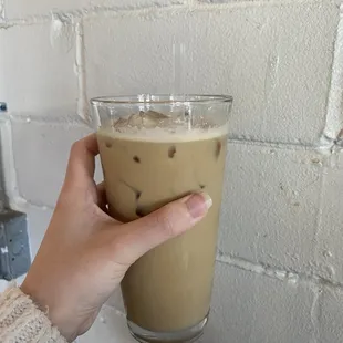 Iced Lavender honey latte