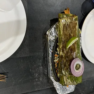 Fish pollichathu Pompano