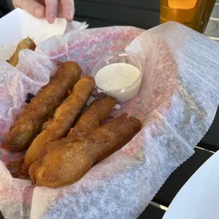 Fried pickles