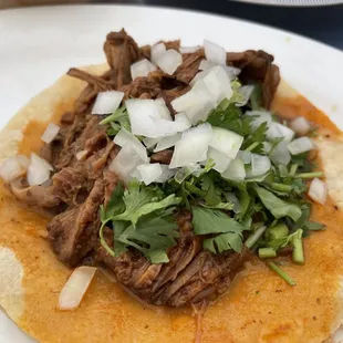 a beef taco