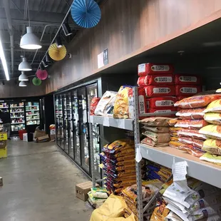 a variety of food items