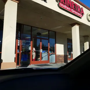 the front of a restaurant