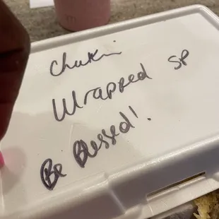 Says chicken was supposed to be Goat Dhalpuri