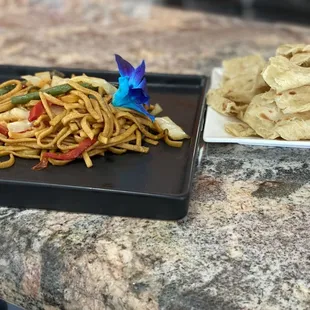 Chow Mein &amp; Buss up shot