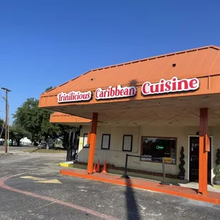 he front of the restaurant