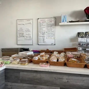 a variety of breads and pastries