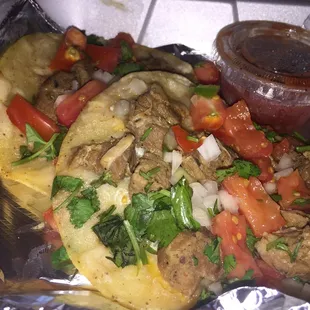 Moar Trini's Street Tacos -- better the first time. These ones didn't seem to have much (any?) cheese.