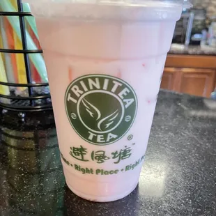 Rose Milk Tea 0% sugar