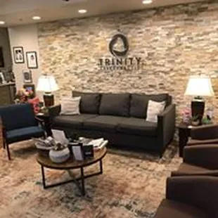 We wanted out waiting area to be homey and comfortable.