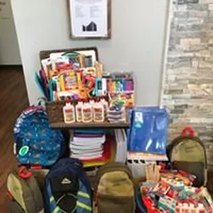 Every 2-3 months we partner with a different nonprofit agency to do a fundraiser for them.