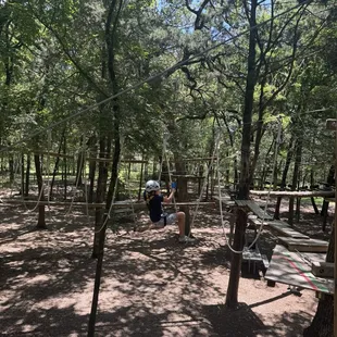 Obstacle course, this was a tougher one I chose not to do, but my 12 year old did great. Lots of options.