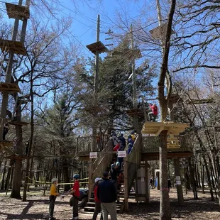 Big kid/adult area. Various height levels for age groups