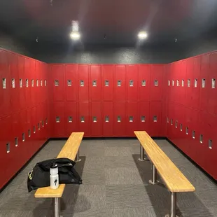Women's lockers. Nice and clean.