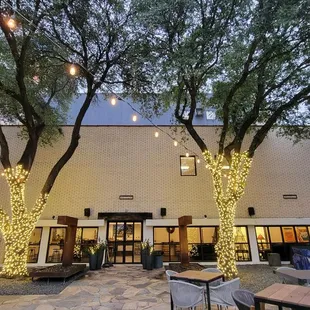 Our gorgeous patio is just the setting for night reception!