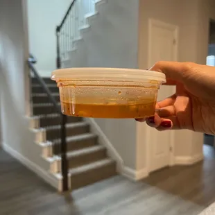 How much soup was given...