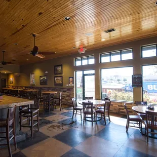 the interior of the restaurant