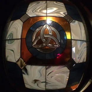 a stained glass window