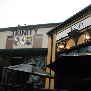 the outside of trinity pub