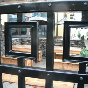 the reflection of the gate