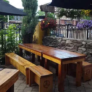 This picture doesn't do it justice, but the outdoor space looks great!