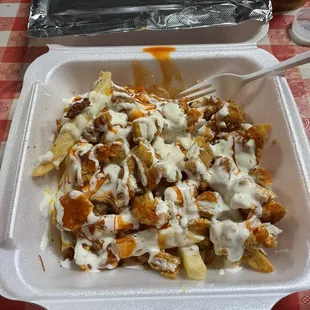 Buffalo chicken fries