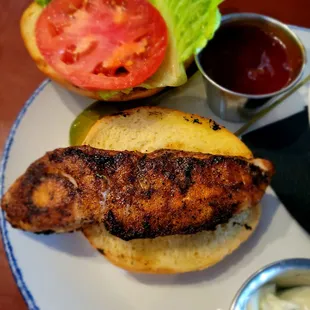 Blackened Grouper Sandwich