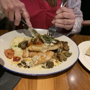 Lemon Chicken with mushrooms