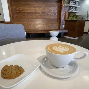 Latte and chocolate chip coffee