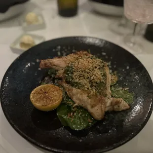 Grilled chicken paillard