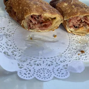 Kor-rueben egg rolls.  Sooo good