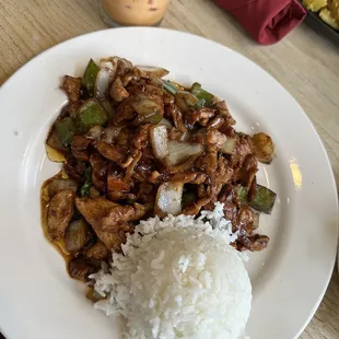 Thai Basil Stir Fry Pad Kra Pao with chicken