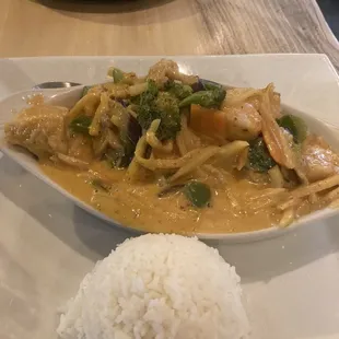 Red Curry salmon