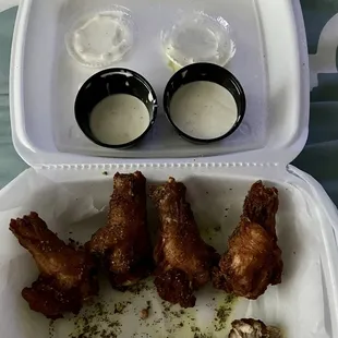 It was 9 wings...but ate 5 then Snapped! So 9 Lemon Pepper Wings (requested all drums) for $9.99 ! DELICIOUS !!