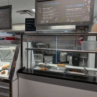 Menu board and showcase