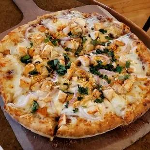 Marinated BBQ Chicken Pizza