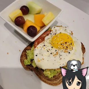 Avocado toast. Love, @eatoutthao