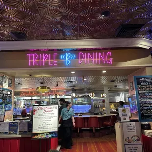 Entrance in the casino, located on the west side of the building