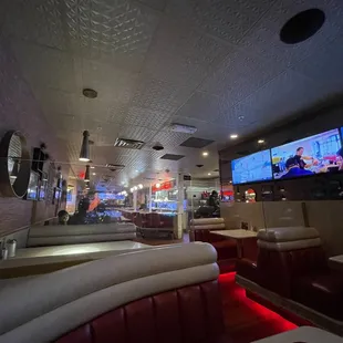 the interior of the restaurant