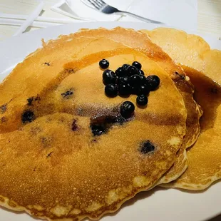Blueberry pancakes