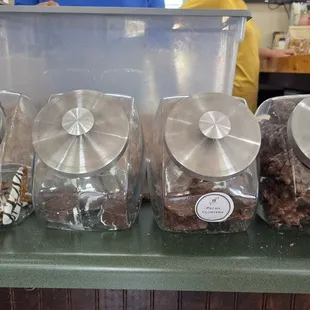 Arrangement of homemade chocolate