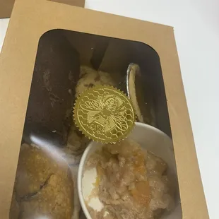 Delicious baked goods brought to us by a client.