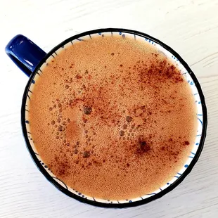 a close up of a cup of coffee
