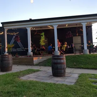 Outside dining on a lovely afternoon